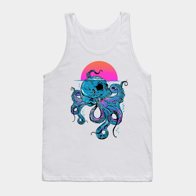 Skull Octopus Tank Top by pilipsjanuariusDesign